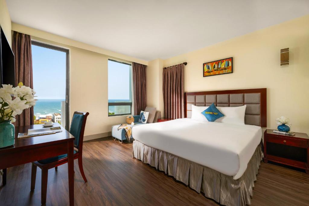 Postelja oz. postelje v sobi nastanitve SeaFront Hotel DaNang