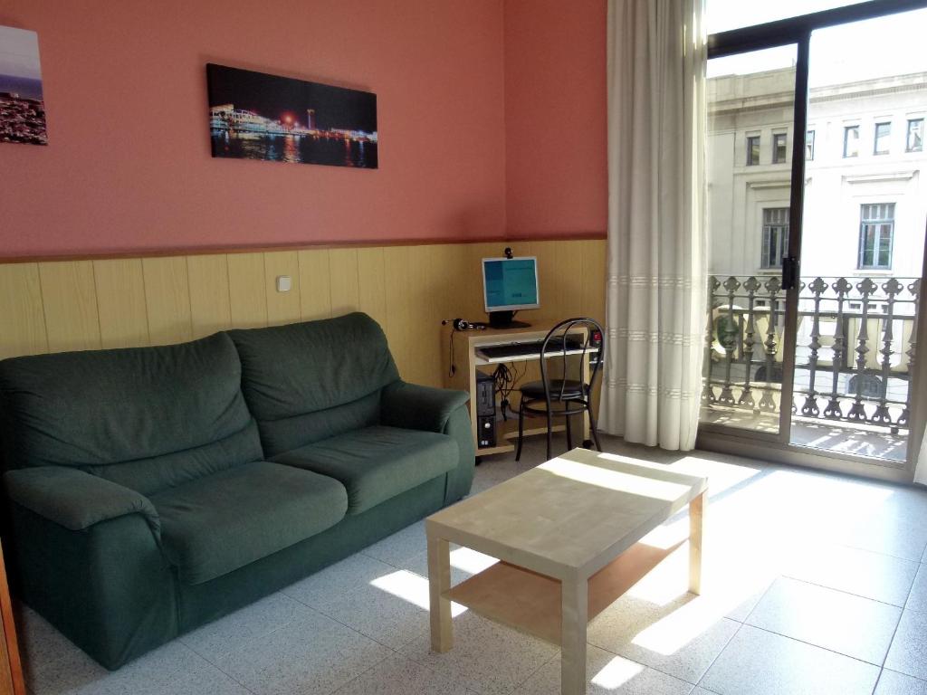 Posezení v ubytování Hostal Nuevo Colon