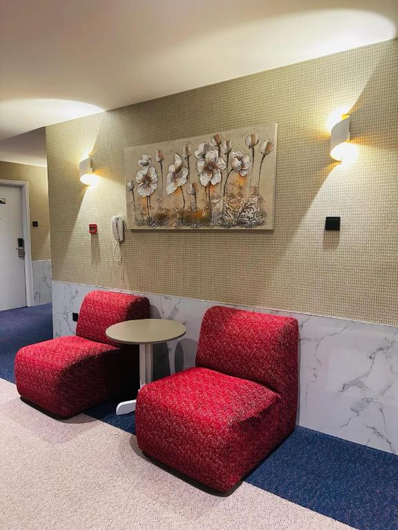 Posezení v ubytování SKY PARK HOTEL