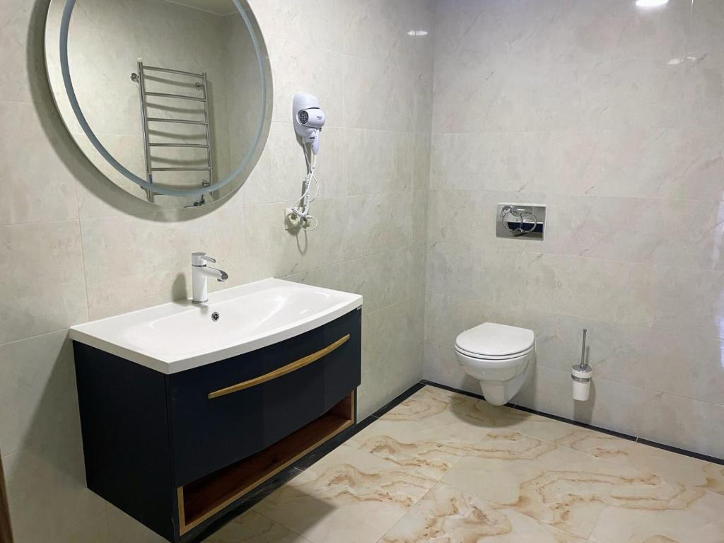 Koupelna v ubytování Hotel Ashad