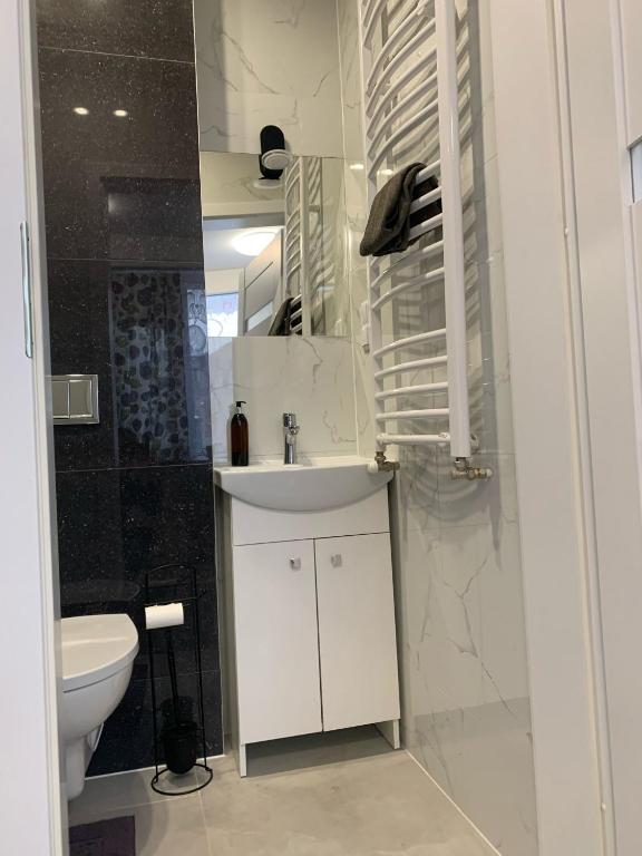 Koupelna v ubytování Apartamenty Św.Rocha