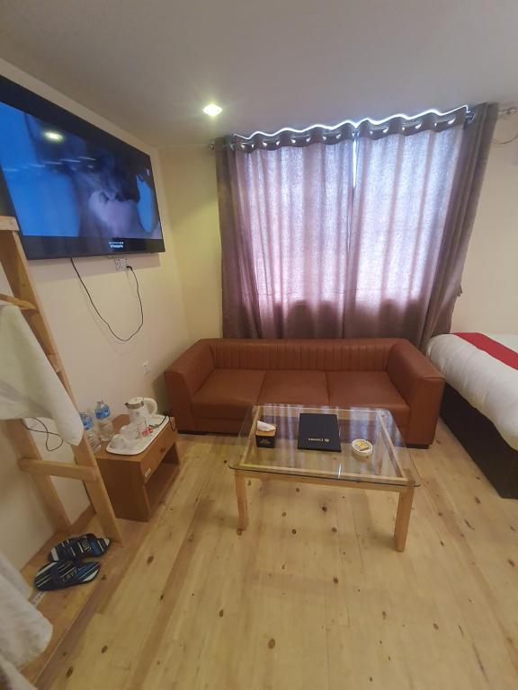 TV a/nebo společenská místnost v ubytování Hotel Odaan