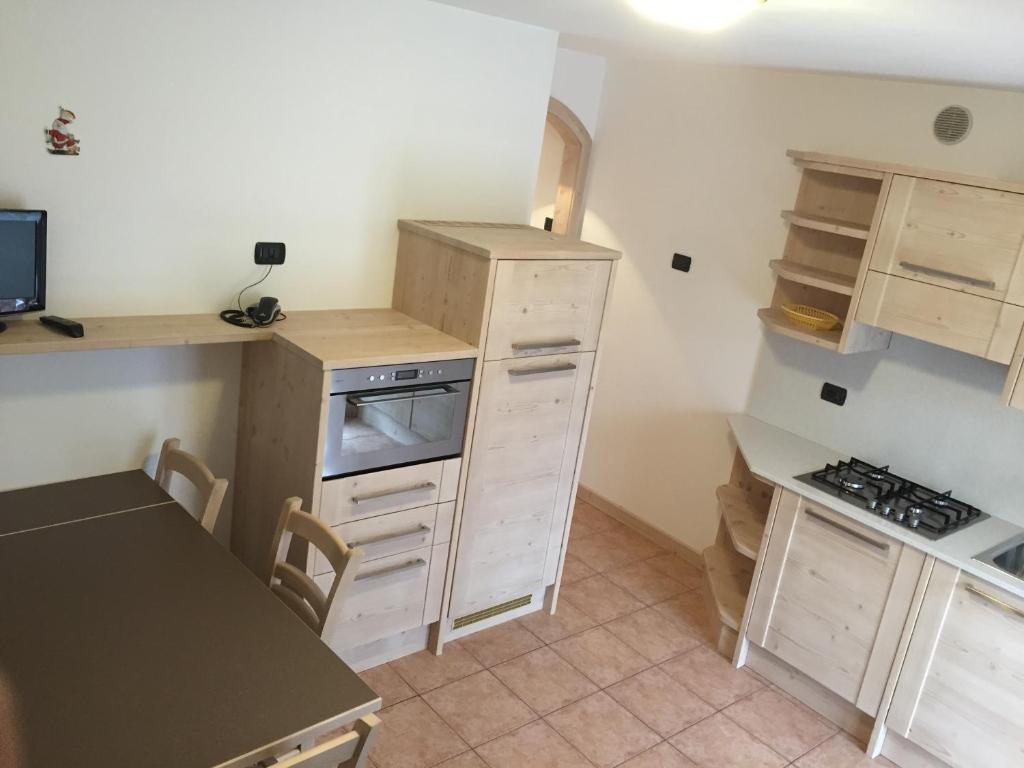 Kuchyň nebo kuchyňský kout v ubytování Residence Cima Tosa