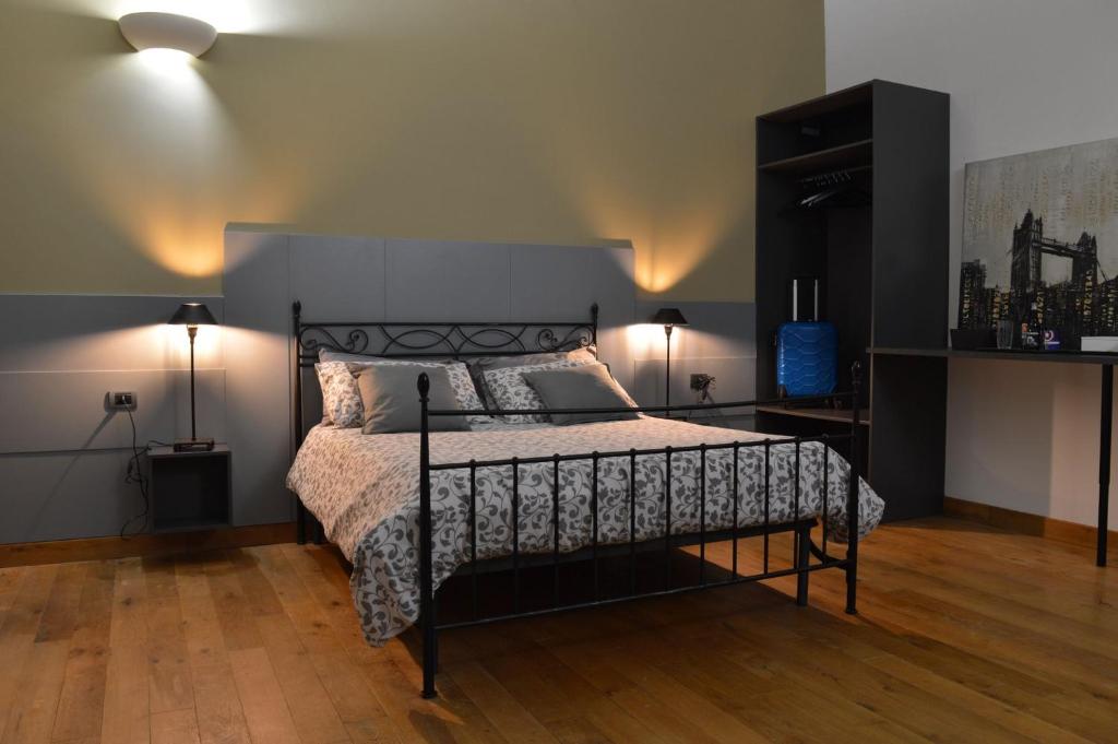 Katil atau katil-katil dalam bilik di Guest House Birrificio Abruzzese