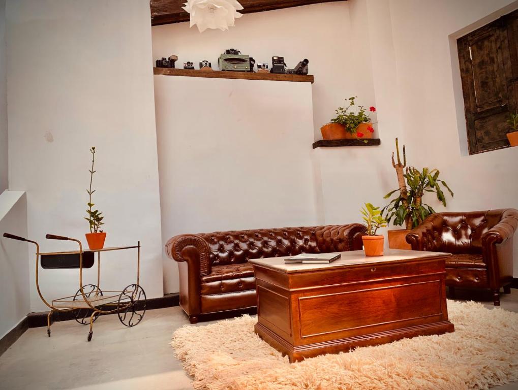Posezení v ubytování Hotel Quinta Bolivar