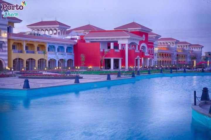a large body of water in front of buildings at Porto Sharm-Elsheikh in Sharm El Sheikh