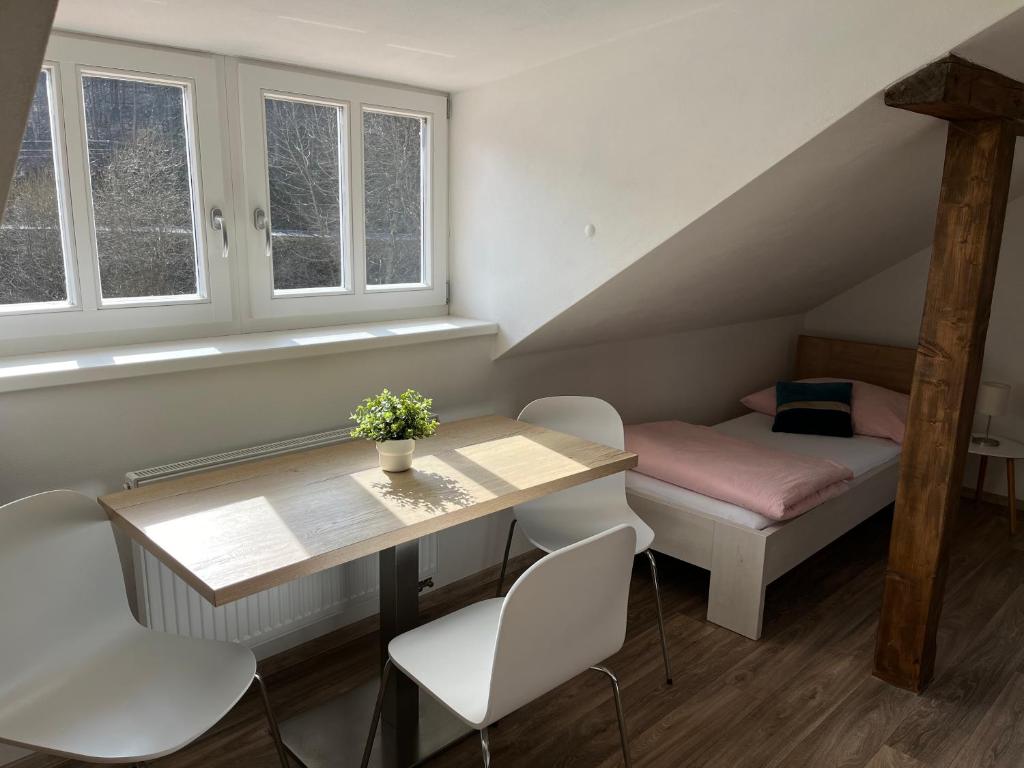 Posezení v ubytování Apartmány Rosenberg