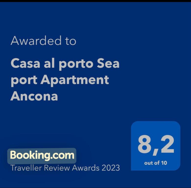 Un certificat, premiu, logo sau alt document afișat la Casa al porto Sea port Apartment Ancona