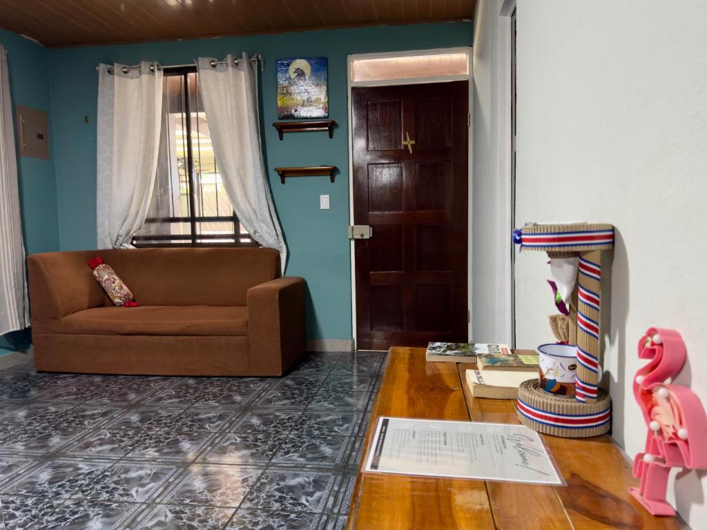 Posezení v ubytování Casa Quepos