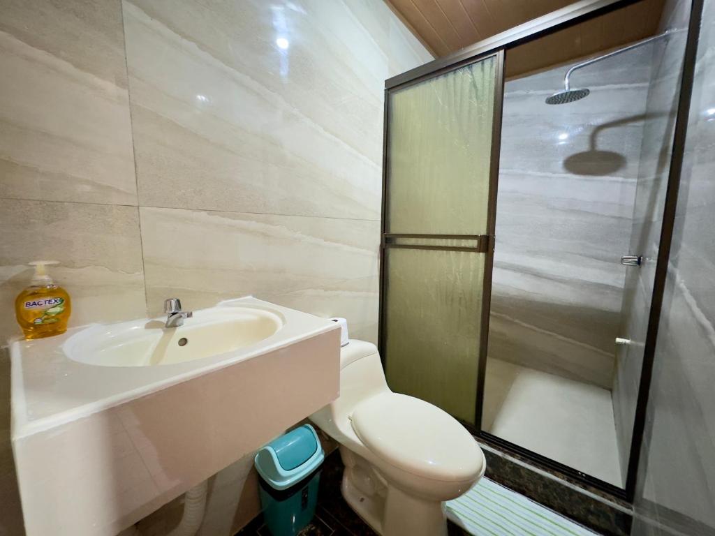 Koupelna v ubytování Casa Quepos