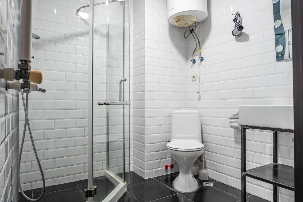 Koupelna v ubytování Studio Gudauri Penta 405