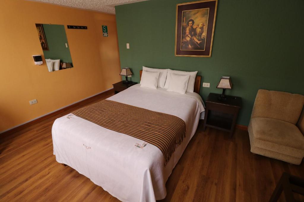 Postel nebo postele na pokoji v ubytování La Posada del Colca