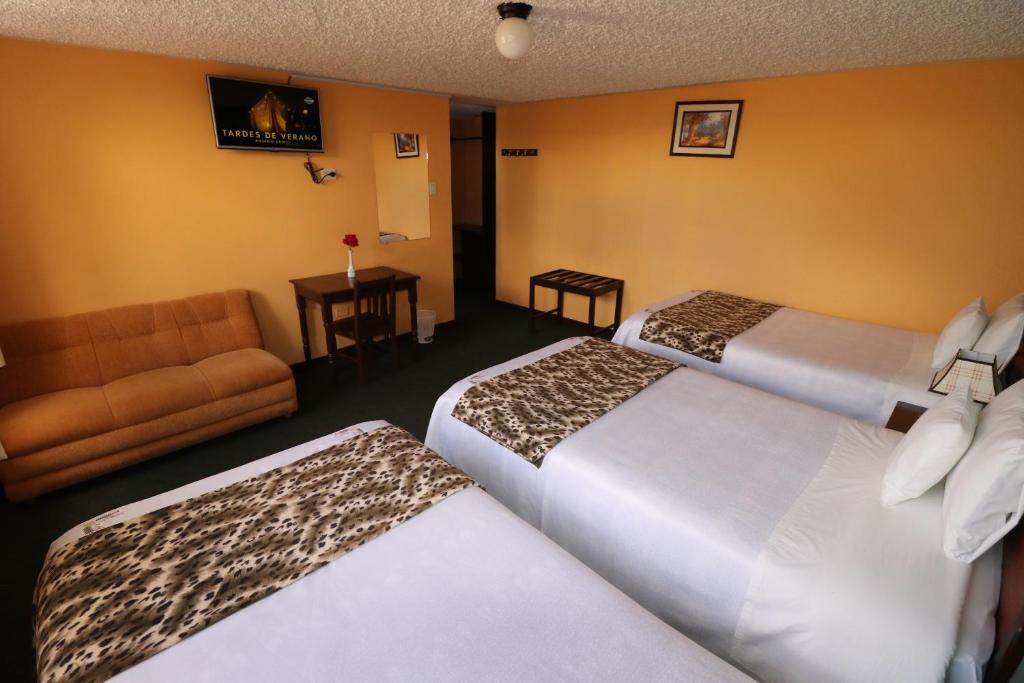 Postel nebo postele na pokoji v ubytování La Posada del Colca