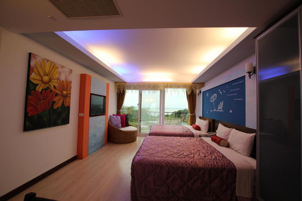 Lang Qin Hai Inn - Viervoudige Kamer Met Uitzicht Op Zee