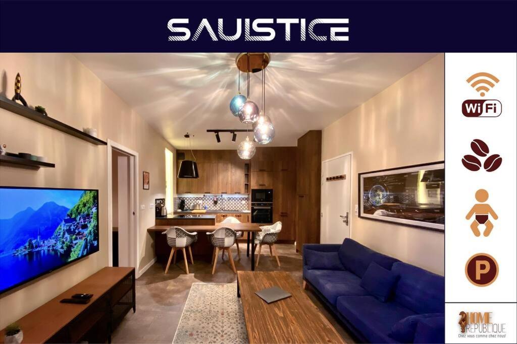 Istumisnurk majutusasutuses SAULSTICE, Appartement cosmique hyper centre