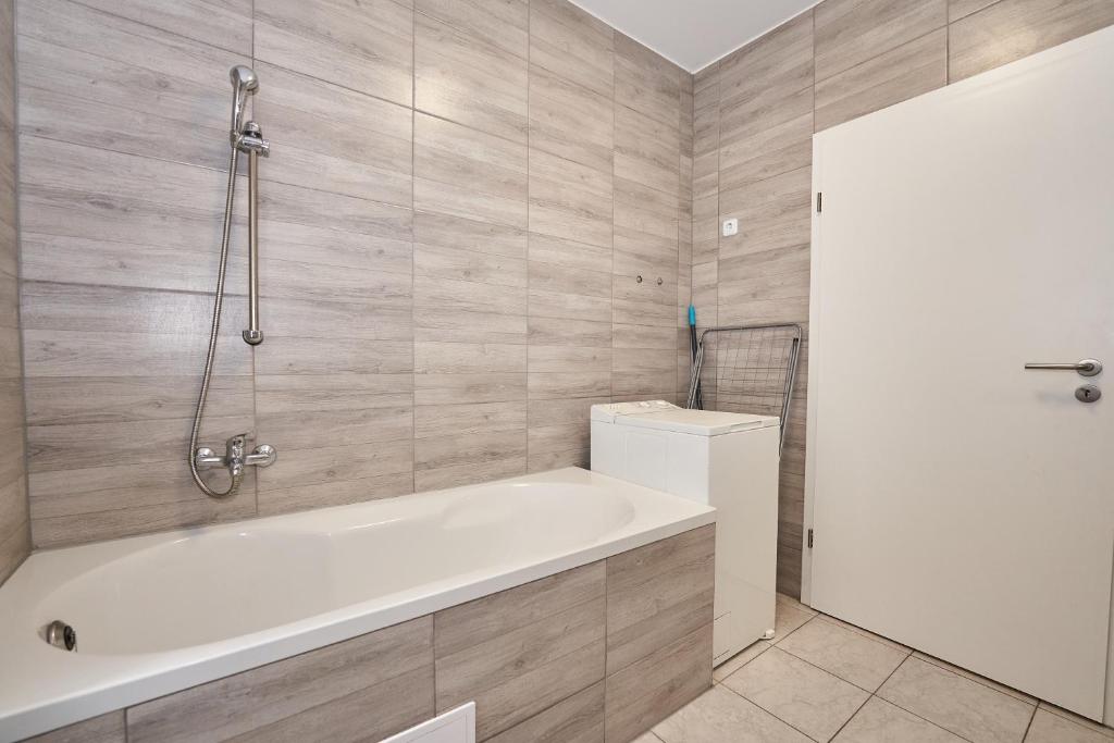 Koupelna v ubytování Monteurwohnung Glauchau