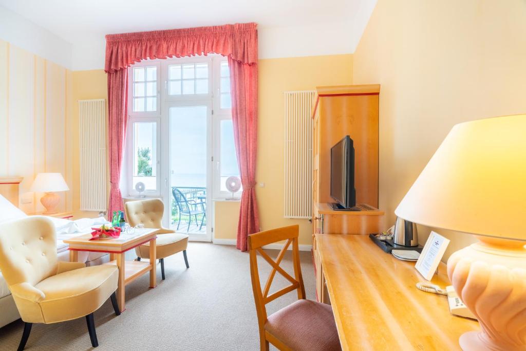Strandhotel Möwe - Quarto Duplo Com Varanda Ou Terraço E Vista Mar
