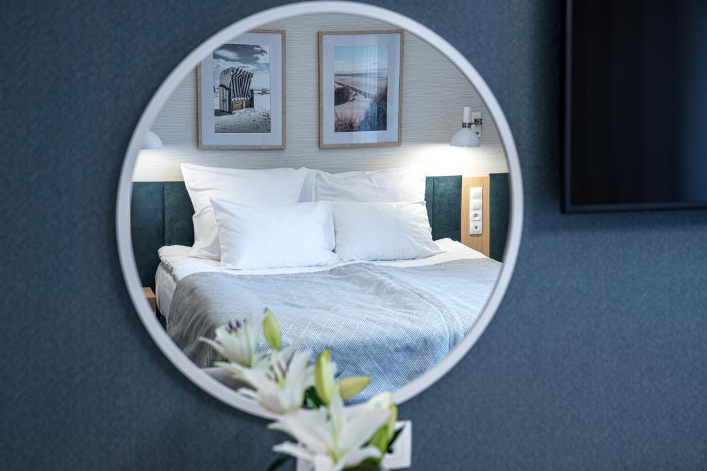 Postel nebo postele na pokoji v ubytování Hotel Morski Widok