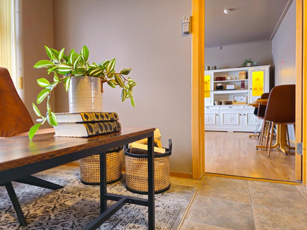Eldhús eða eldhúskrókur á Akureyri Hostel