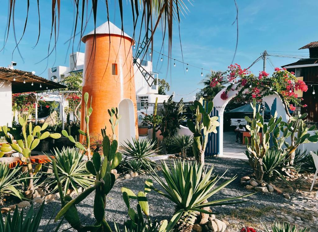 Zahrada ubytování Santorini Villa Cam Ranh