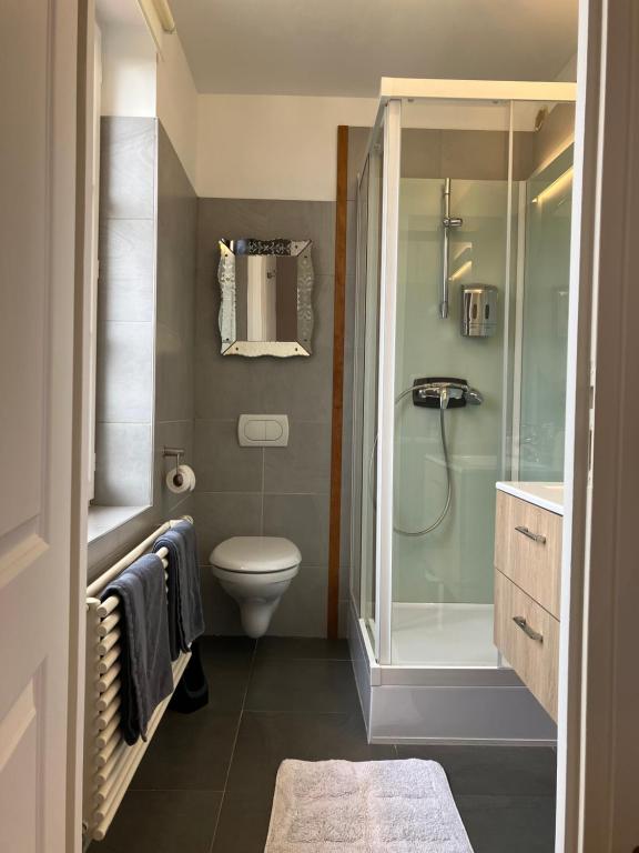 Koupelna v ubytování Chambres avec Vue