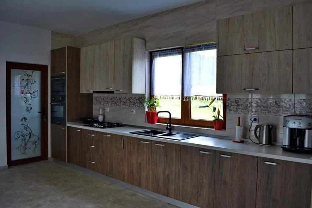 Kuchyň nebo kuchyňský kout v ubytování Casa Vădeanu