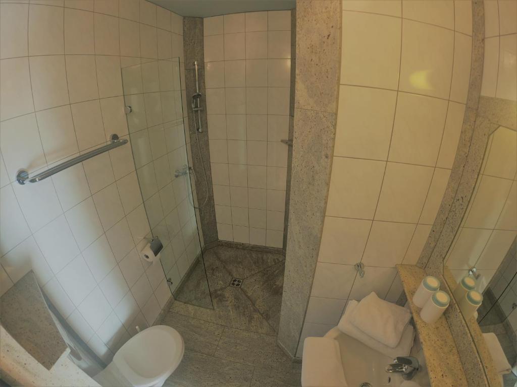 Koupelna v ubytování Landhaus Aflenz