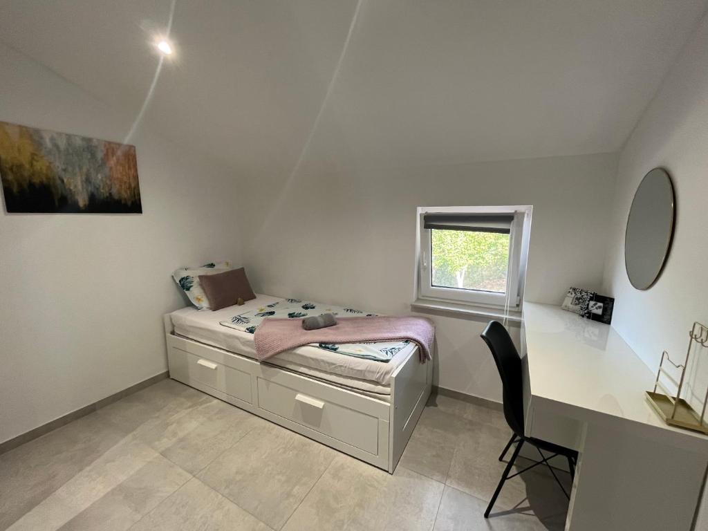 Posteľ alebo postele v izbe v ubytovaní Apartment Katarina - peaceful and modern place in the nature