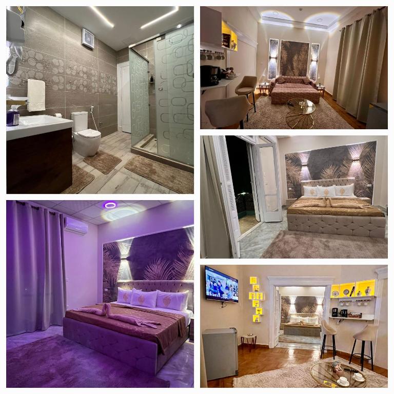 Koupelna v ubytování downtown Family Suites
