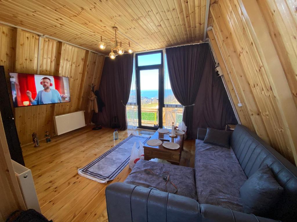 TV a/nebo společenská místnost v ubytování Cottage "Sunset"