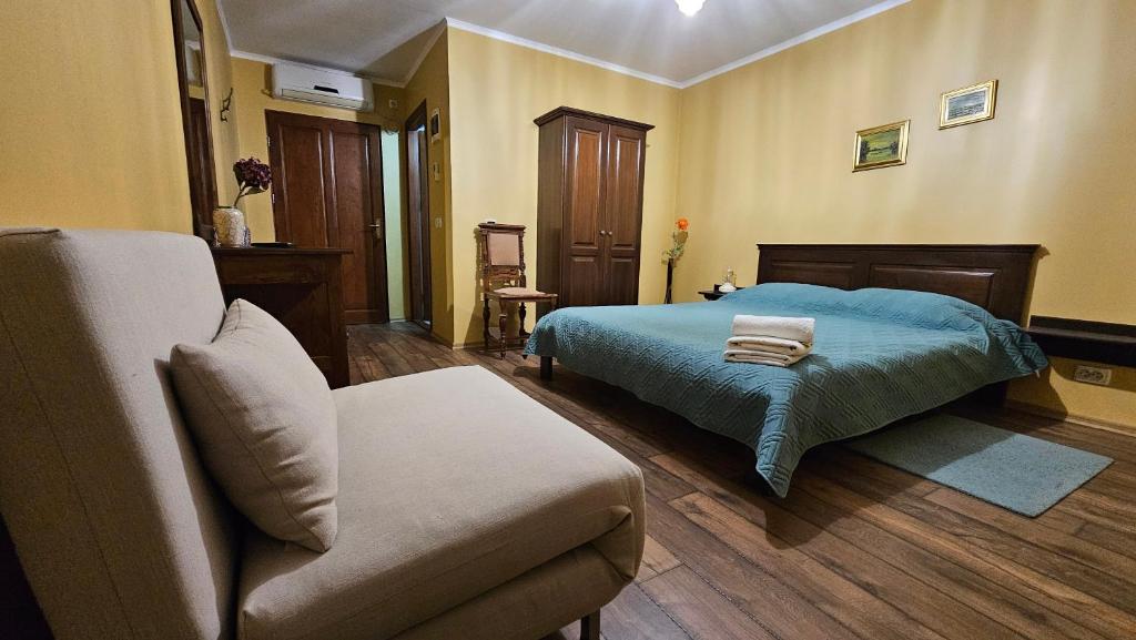 Postel nebo postele na pokoji v ubytování Alegria
