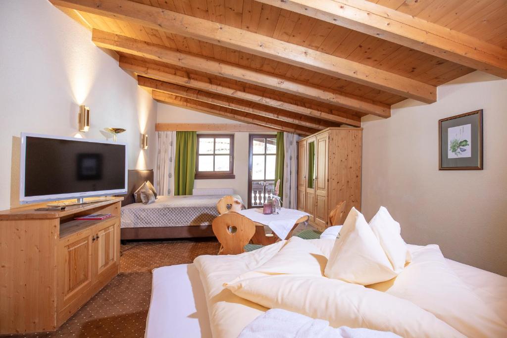 TV a/nebo společenská místnost v ubytování Hotel Hubertus inkl Summer Card