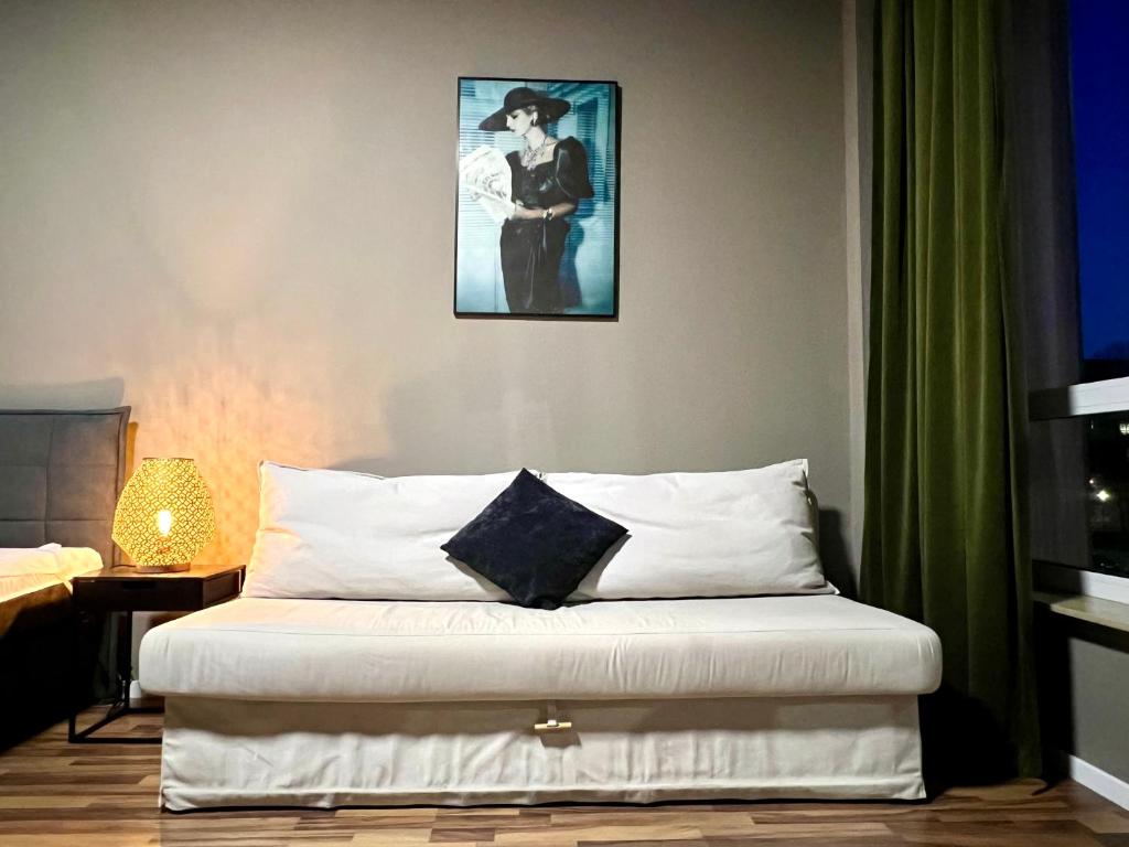 Postel nebo postele na pokoji v ubytování N8 ROOMS - by Leipzig Suites
