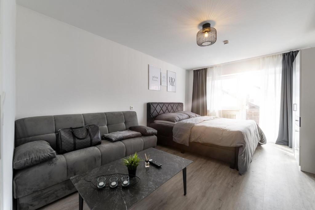 Ένα ή περισσότερα κρεβάτια σε δωμάτιο στο Direkter Thermenzugang & Golfresort