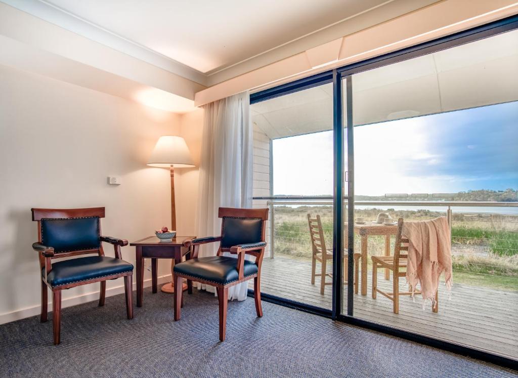 Balkón nebo terasa v ubytování Panorama Hotel St Helens