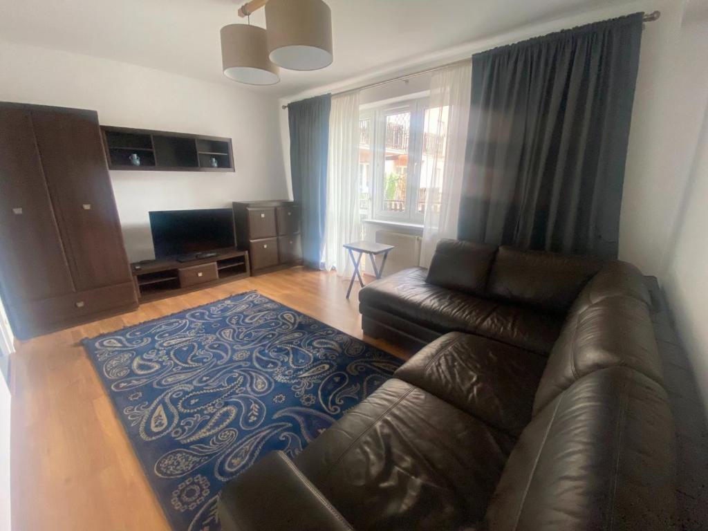 Posezení v ubytování Apartament Świder