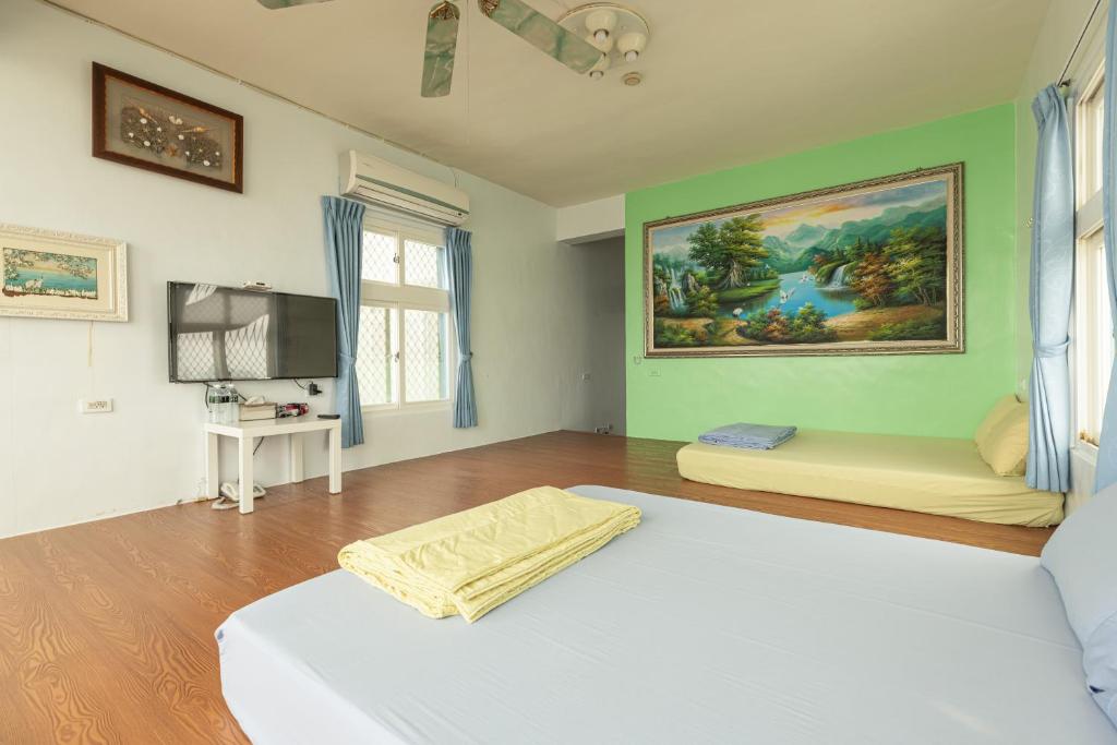 TV a/nebo společenská místnost v ubytování Jinshawan B&B