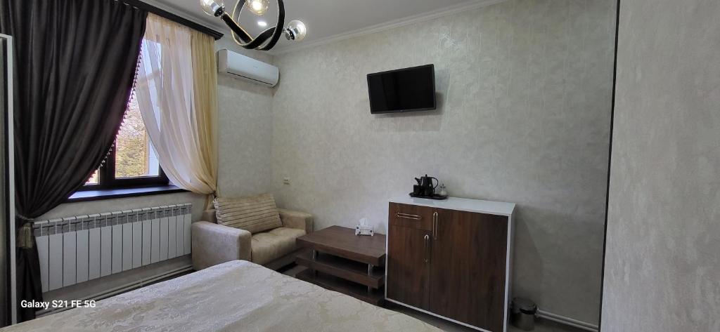 TV a/nebo společenská místnost v ubytování Ahana Hotel