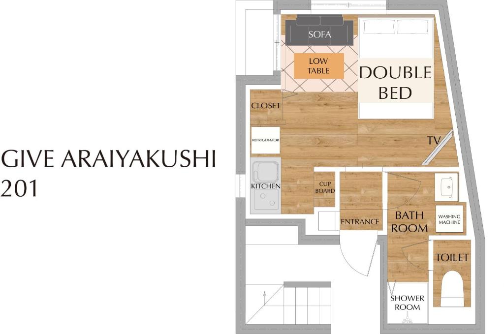 GIVE Araiyakushi - One-Bedroom Apartment 201