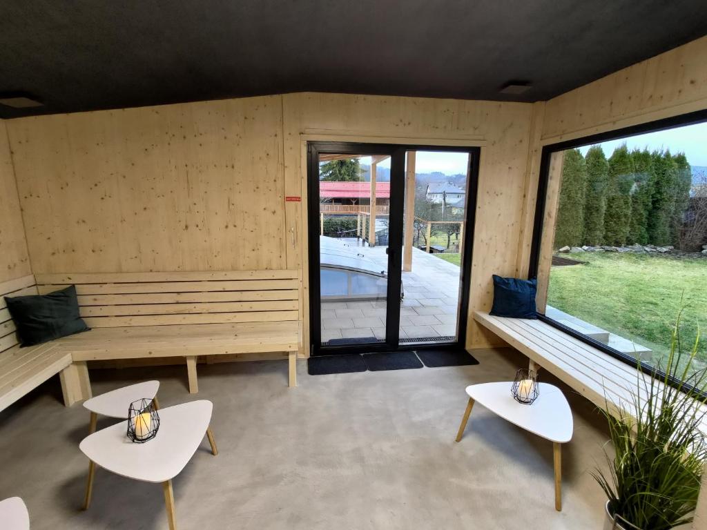 Balkón nebo terasa v ubytování Švihák lázeňský