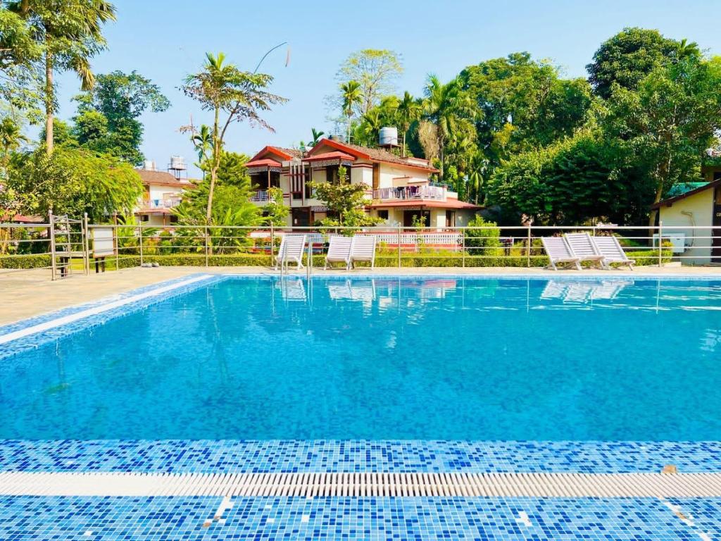 Bazén v ubytování Hotel Hermitage nebo v jeho okolí