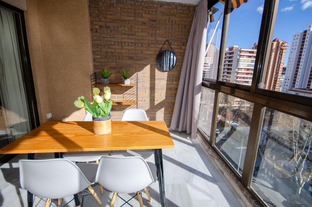 A balcony or terrace at ARENA 8 Levante Beach