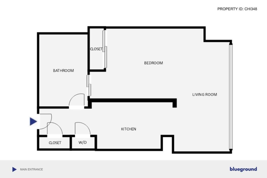 Foto Chicagos asuva majutusasutuse S Loop Studio w Gym 1 block from CTA Train CHI-348 galeriist