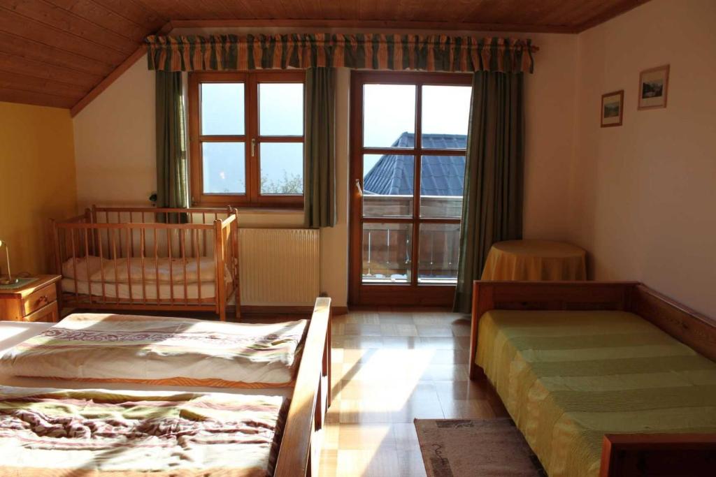 Postel nebo postele na pokoji v ubytování Minabauer