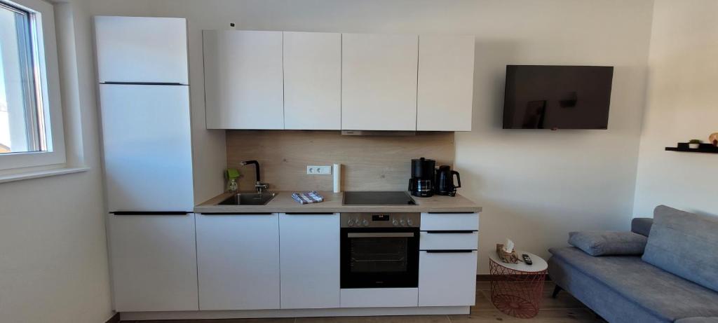 Köök või kööginurk majutusasutuses Appartement Petersberg