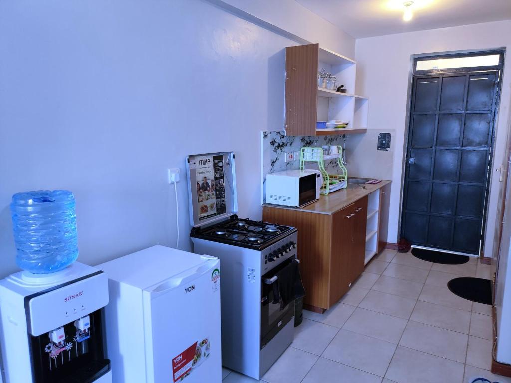 Kuchyň nebo kuchyňský kout v ubytování Baibai Homes Rm 204 &114