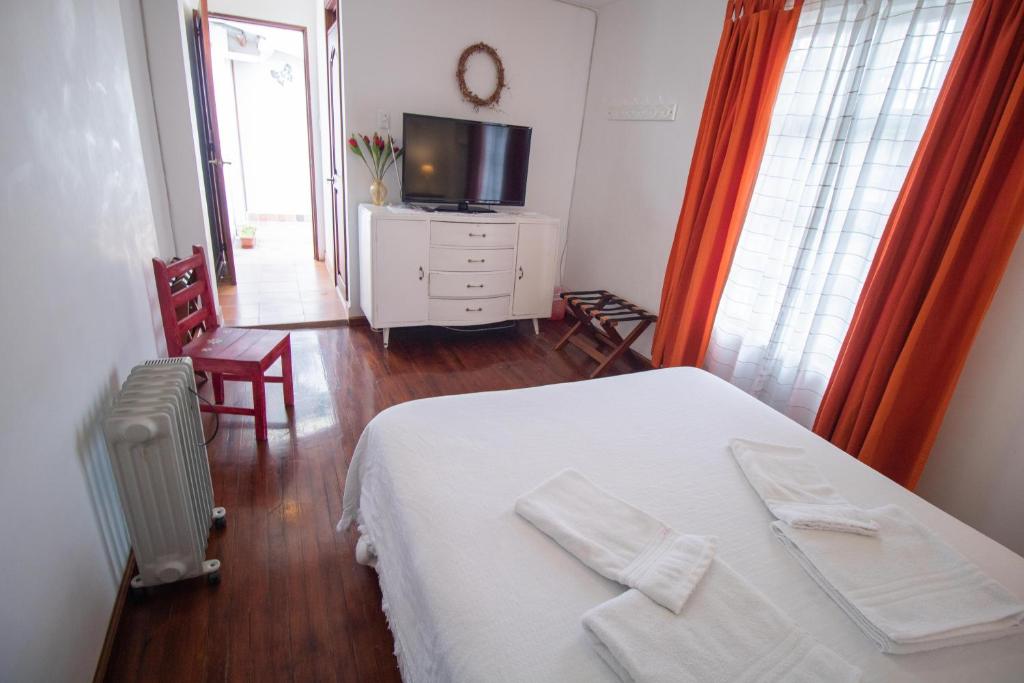 TV a/nebo společenská místnost v ubytování Sakti Hostal B&B