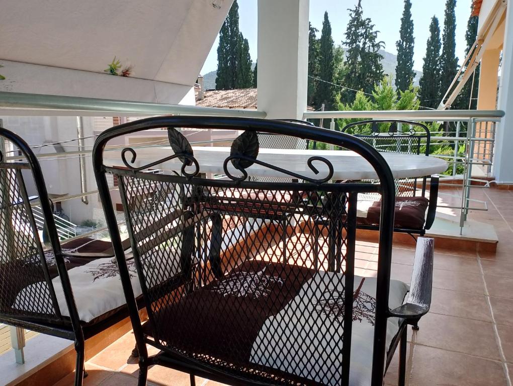 Balkón nebo terasa v ubytování LIGEIA HOME