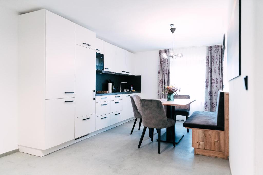 Kuchyň nebo kuchyňský kout v ubytování Fonses Chalet