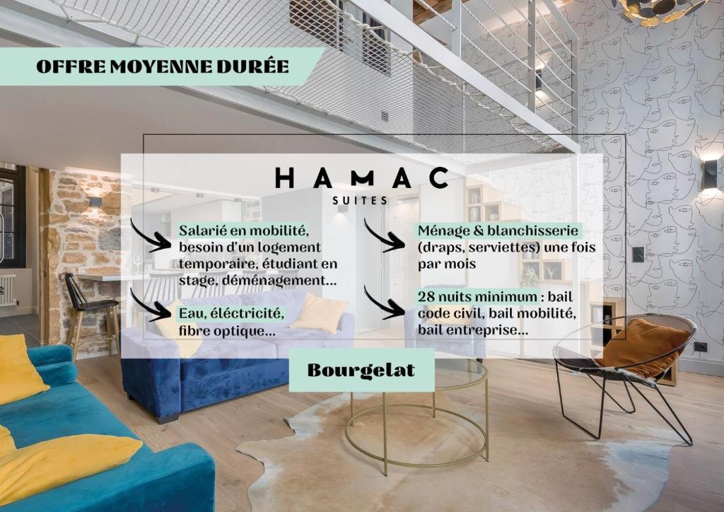 une pièce avec un panneau indiquant hamsa dans l'établissement Le Bourgelat / 3 ch / 6 pers / 2 sdb, à Lyon